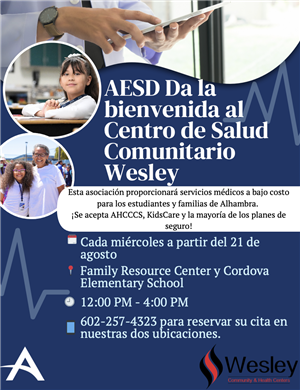 Wesley Community Health Center - Spanish